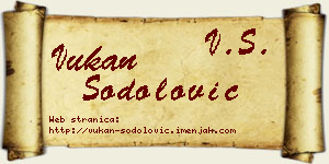 Vukan Šodolović vizit kartica